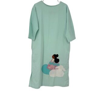 Alfredo's Wife Vintage Art to Wear Southwestern Applique Tunic Dress Mint‎ Small